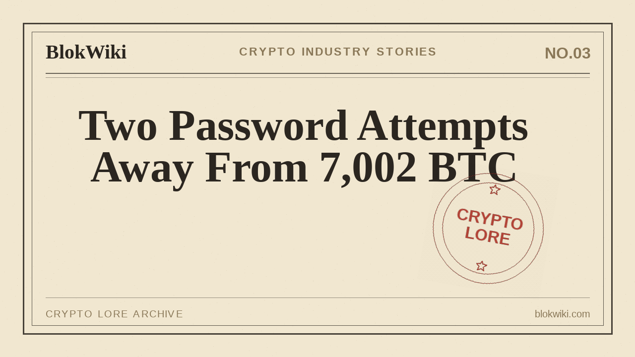 Two Password Attempts From 7,002 BTC: The Stefan Thomas IronKey Story stefan thomas bitcoin,ironkey password,stefan thomas ironkey,forgot ironkey pass